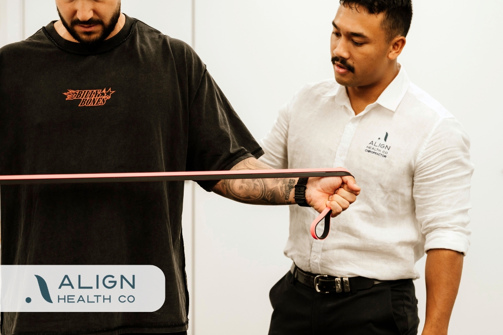 Sports chiropractic movement assessment at Align Health Co in Mackay